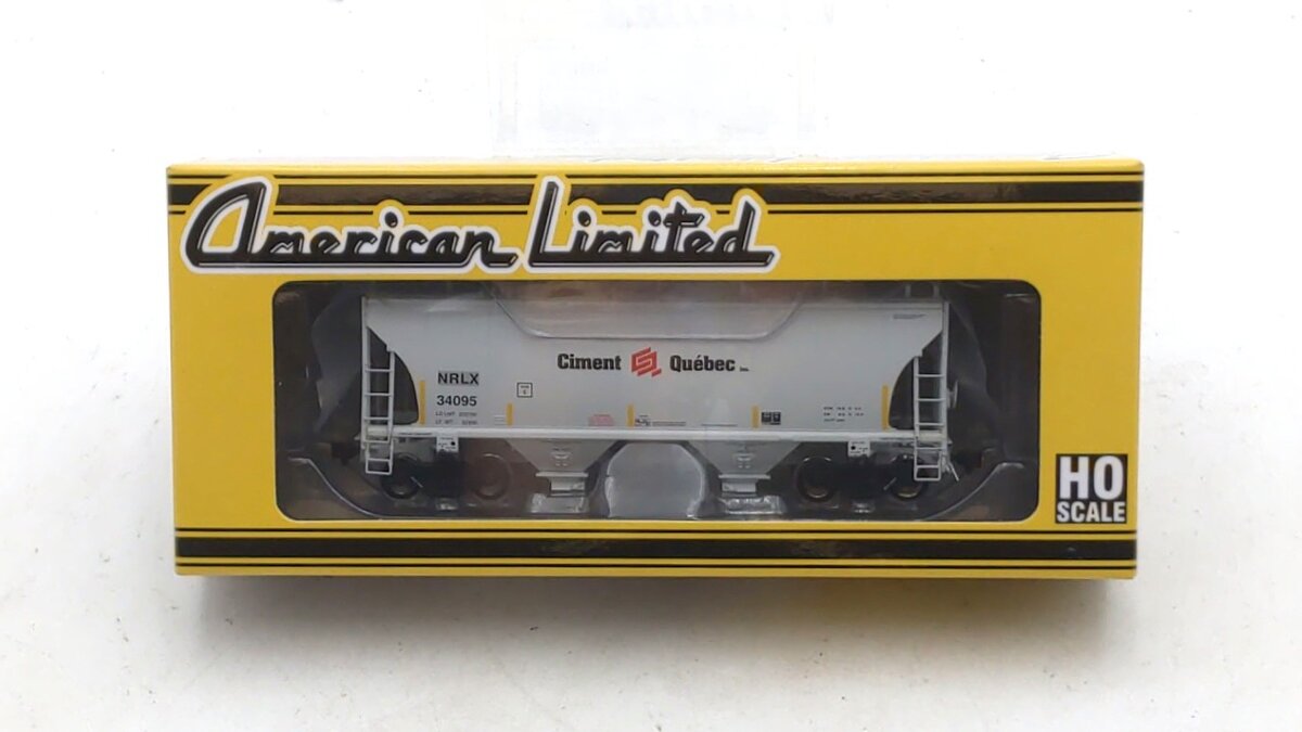 American Limited Models 1087 HO Ciment Que'bec NRLX 2-Bay Covered Hopper #34095