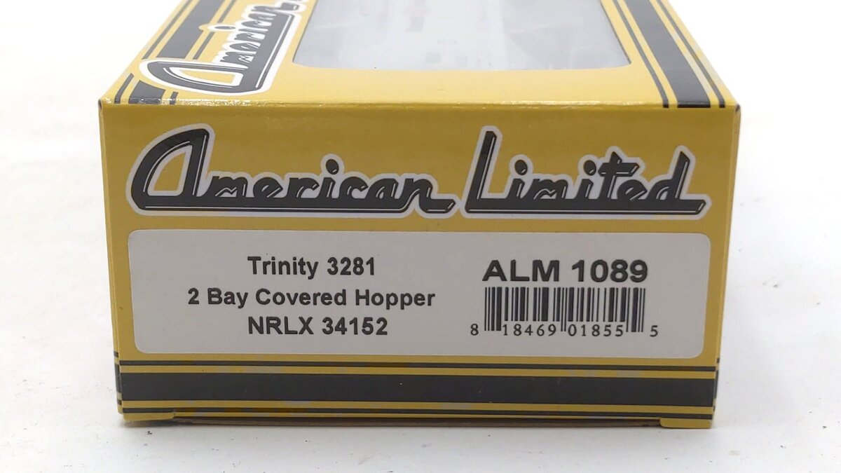 American Limited Models 1089 HO Ciment Que'bec NRLX 2-Bay Covered Hopper #34152