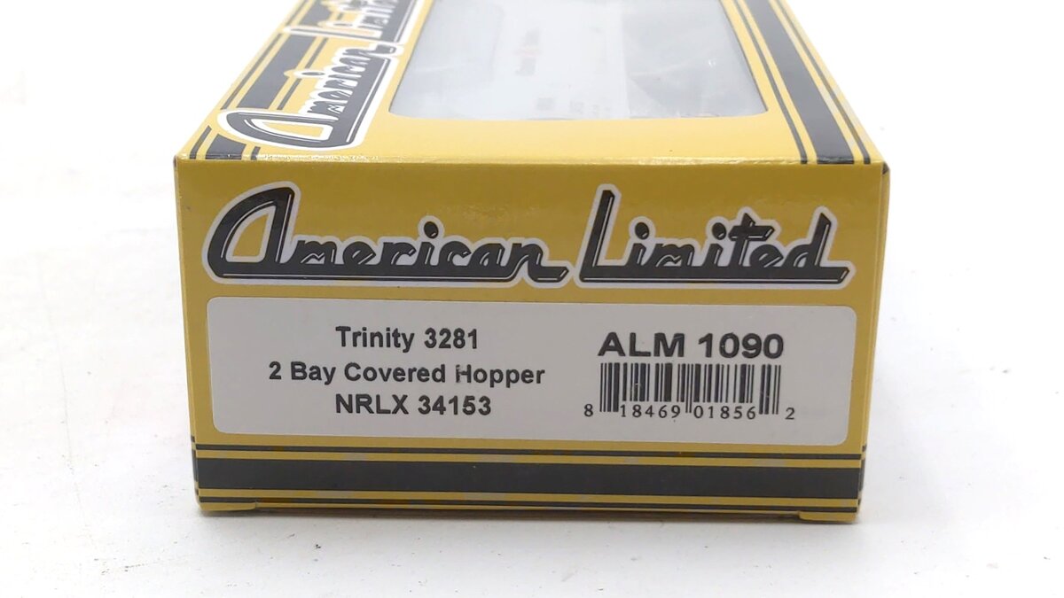 American Limited Models 1090 HO Ciment Que'bec NRLX 2-Bay Covered Hopper #34153