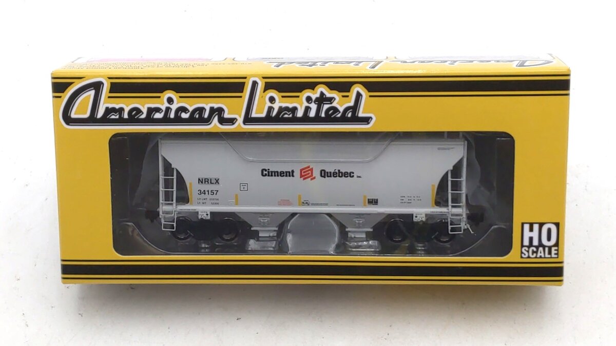 American Limited Models 1091 HO Ciment Que'bec NRLX 2-Bay Covered Hopper #34157