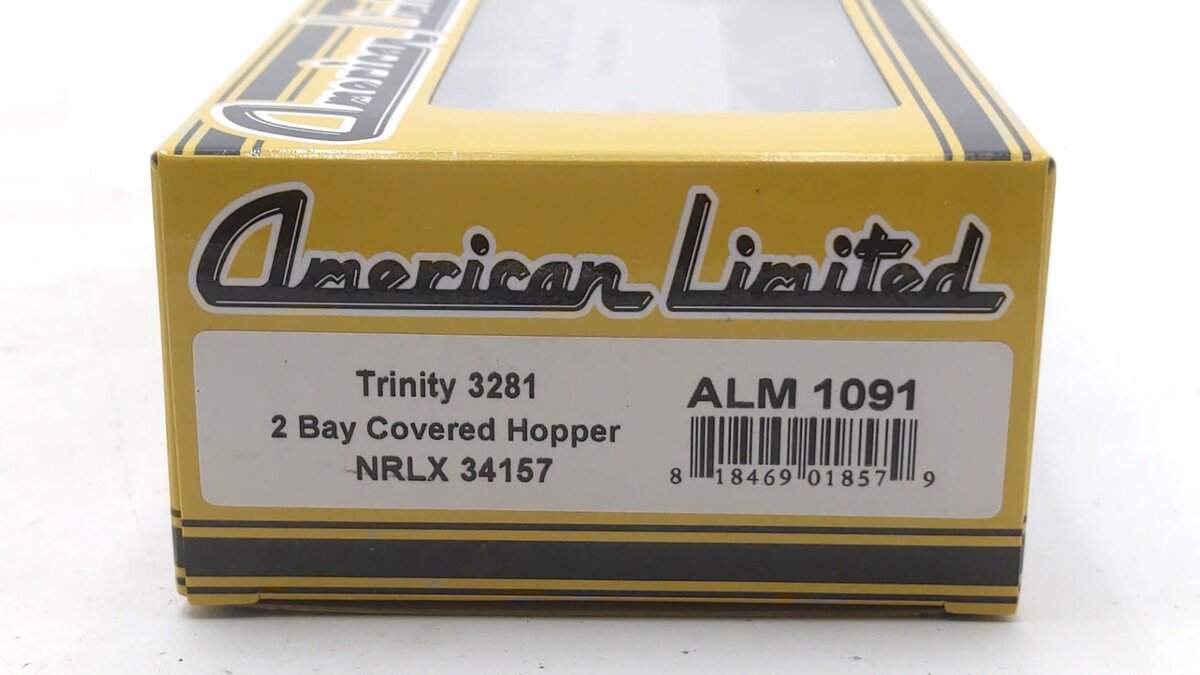 American Limited Models 1091 HO Ciment Que'bec NRLX 2-Bay Covered Hopper #34157