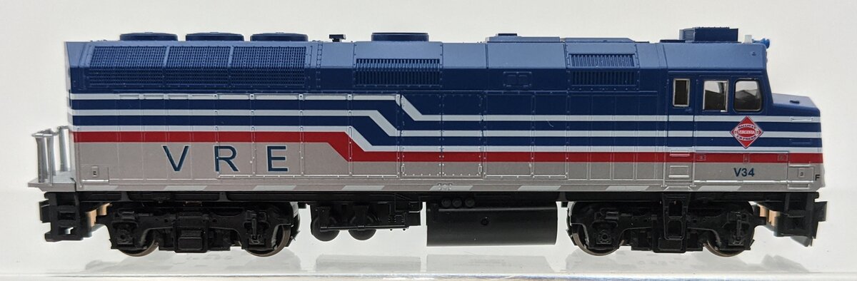 Kato 176-9002 N Virginia Railway Express EMD F40PH Diesel Locomotive #V34