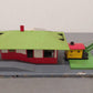 American Flyer 612 Vintage S Gauge Mystic Tin Freight/Passenger Station w/Crane/Box