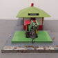 American Flyer 612 Vintage S Gauge Mystic Tin Freight/Passenger Station w/Crane/Box
