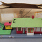 American Flyer 612 Vintage S Gauge Mystic Tin Freight/Passenger Station w/Crane/Box
