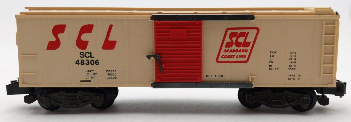 American Flyer 6-48306 S Gauge Seaboard Coastline Boxcar #48306 LN/Box