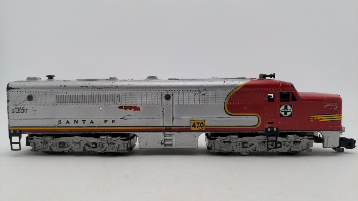 American Flyer 470 Vintage S Santa Fe Powered A Unit Diesel Locomotive VG