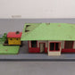 American Flyer 612 Vintage S Gauge Mystic Tin Freight/Passenger Station w/Crane VG