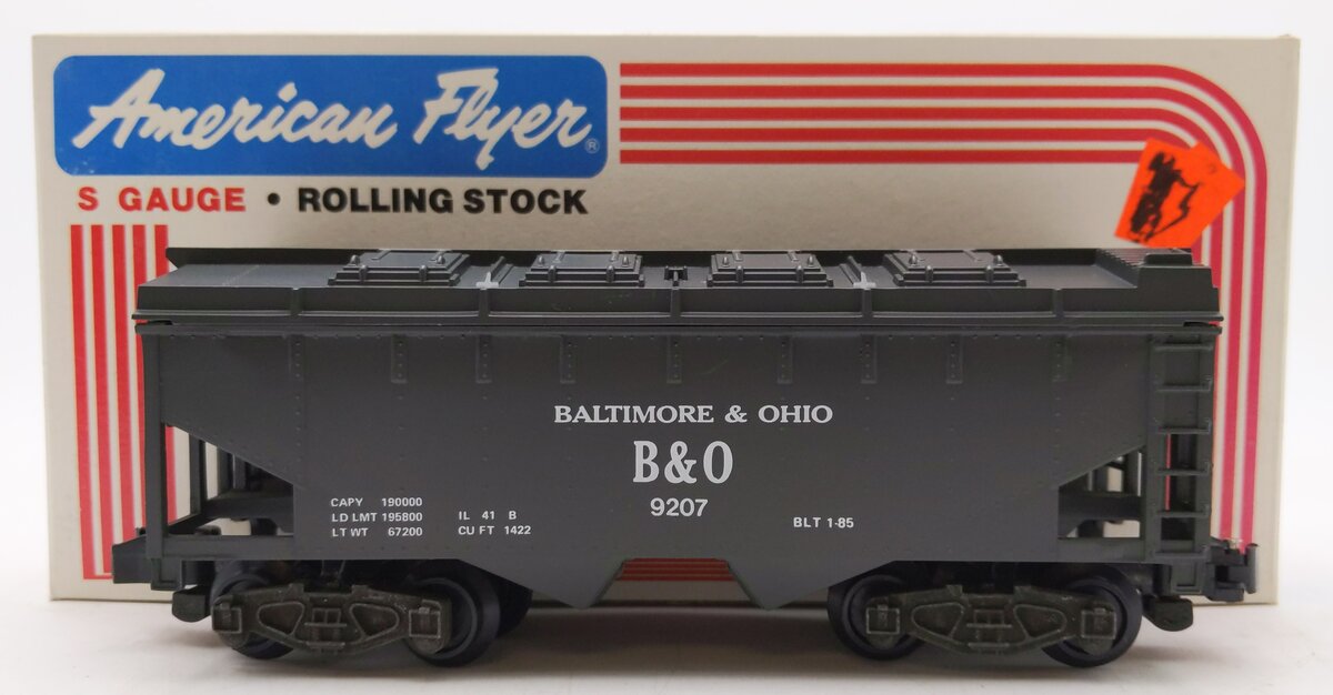 American Flyer 4-9207 S Gauge Baltimore & Ohio Covered Hopper #9207 LN/Box