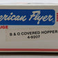 American Flyer 4-9207 S Gauge Baltimore & Ohio Covered Hopper #9207 LN/Box
