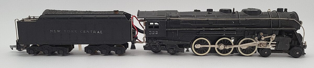 American Flyer 322 Vintage S NYC 4-6-4 Hudson Steam Locomotive & Tender VG