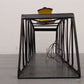 American Flyer 750 Vintage S Black Metal Trestle Bridge w/ Lighted House on Top
