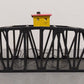 American Flyer 750 Vintage S Black Metal Trestle Bridge w/ Lighted House on Top