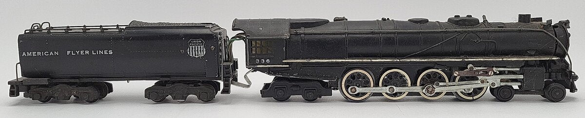 American Flyer 336 S Union Pacific Northern 4-8-4 Steam Locomotive & Tender VG