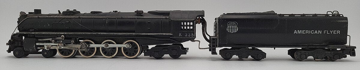 American Flyer K335 Vintage S Union Pacific 4-8-4 Steam Locomotive & Tender VG