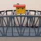 American Flyer 750 Vintage S Metal Trestle Bridge with Lighted House on Top VG