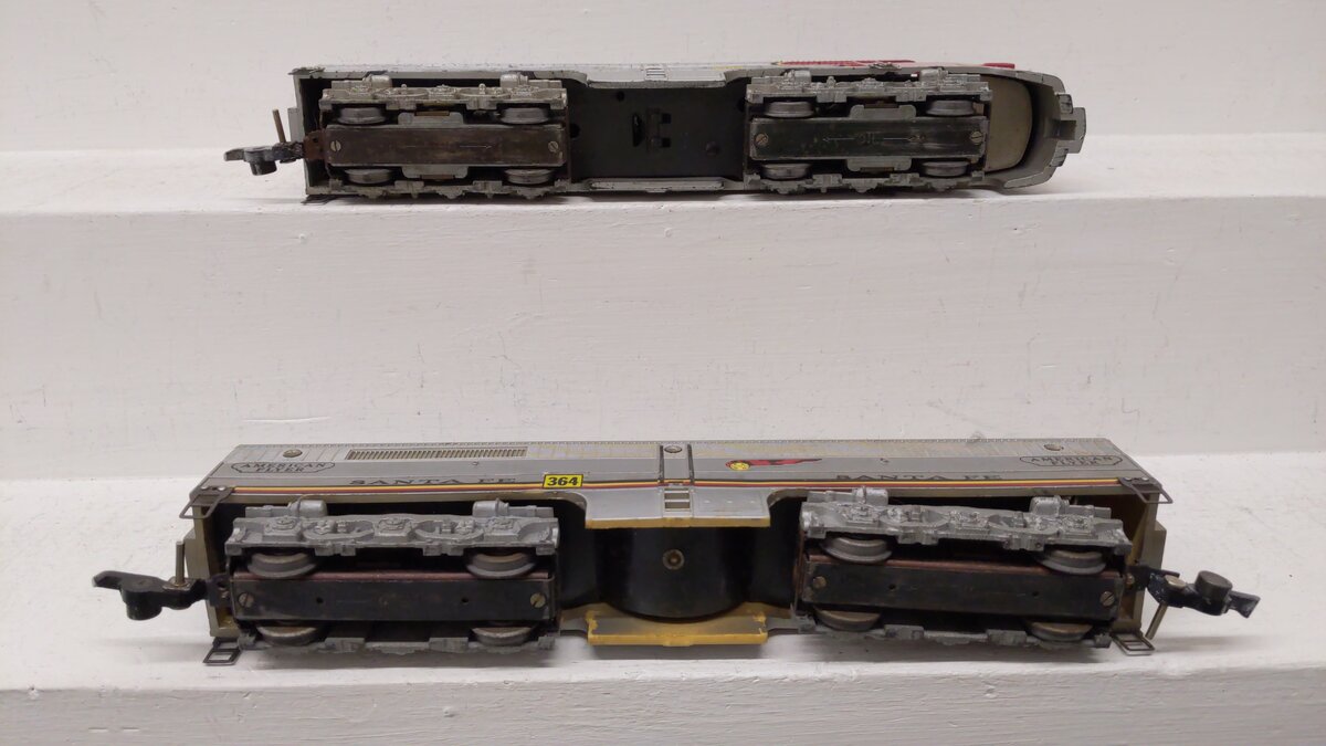 American Flyer 360 Vintage S Santa Fe PA-1AB Diesel Locomotive Set VG