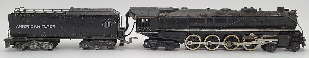 American Flyer K335 Vintage S Union Pacific 4-8-4 Steam Locomotive & Tender VG