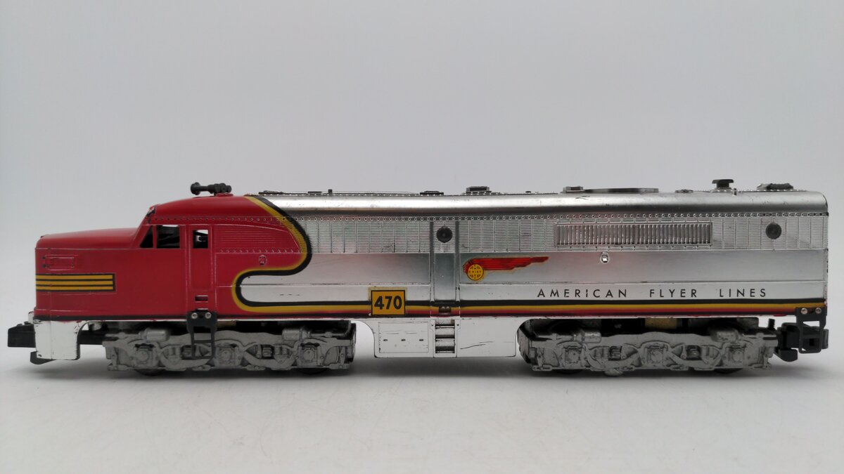 American Flyer 470 Vintage S Santa Fe Powered A Unit Diesel Locomotive VG