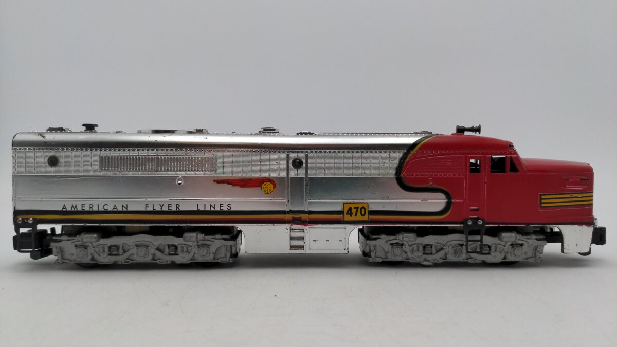 American Flyer 470 Vintage S Santa Fe Powered A Unit Diesel Locomotive VG