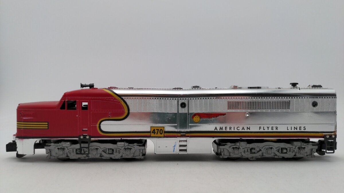 American Flyer 470 Vintage S Santa Fe Powered A Unit Diesel Locomotive VG