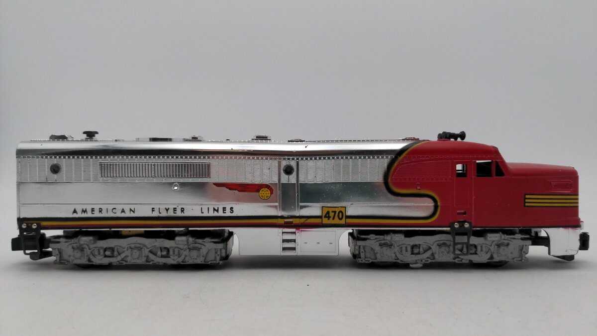American Flyer 470 Vintage S Santa Fe Powered A Unit Diesel Locomotive VG