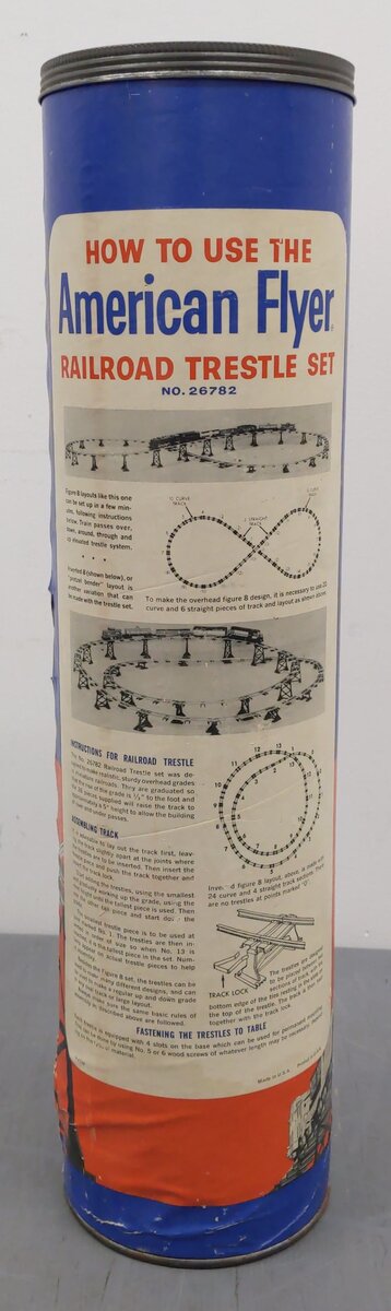 American Flyer 26782 Vintage S Trestle Set EX/Box