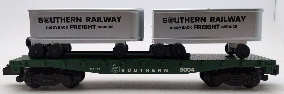 American Flyer 4-9004 S Gauge Southern Flatcar with Trailers LN/Box