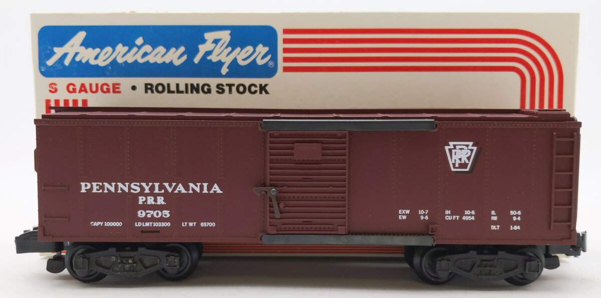 American Flyer 4-9705 S Gauge Pennsylvania Railroad Boxcar LN/Box