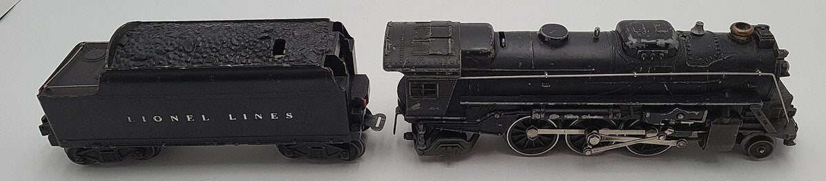 Lionel 2026 Vintage O 2-6-4 Die-Cast Steam Locomotive & 6466WX Tender VG