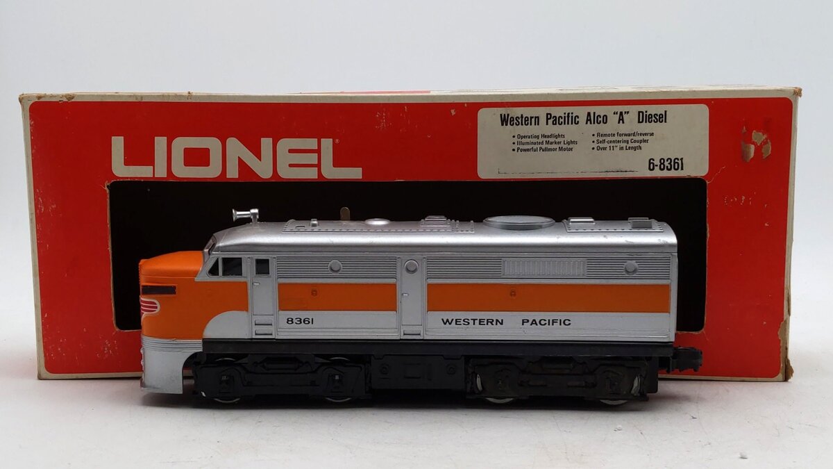 Lionel 6-8361 Western Pacific Alco FA-2 Powered A Unit VG/Box