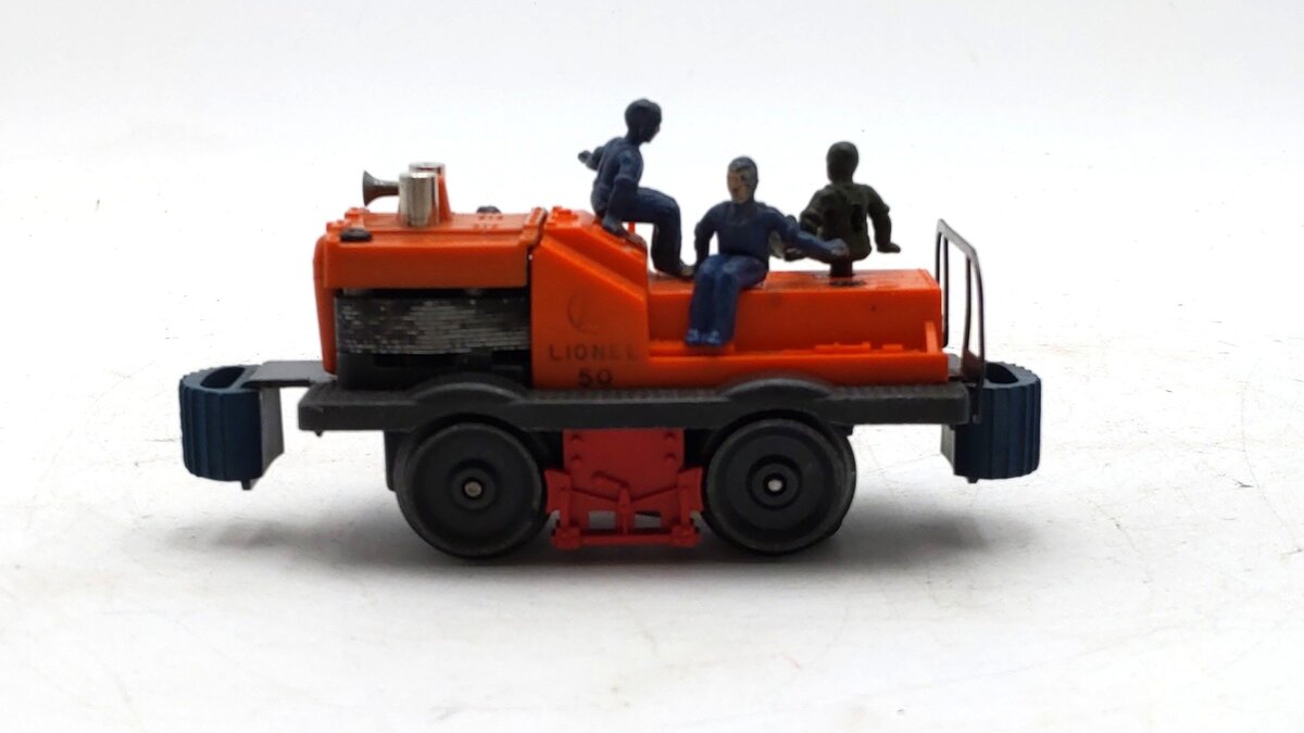 Lionel 50 Vintage O Gauge Postwar Motorized Gang Car w/3 Figures VG
