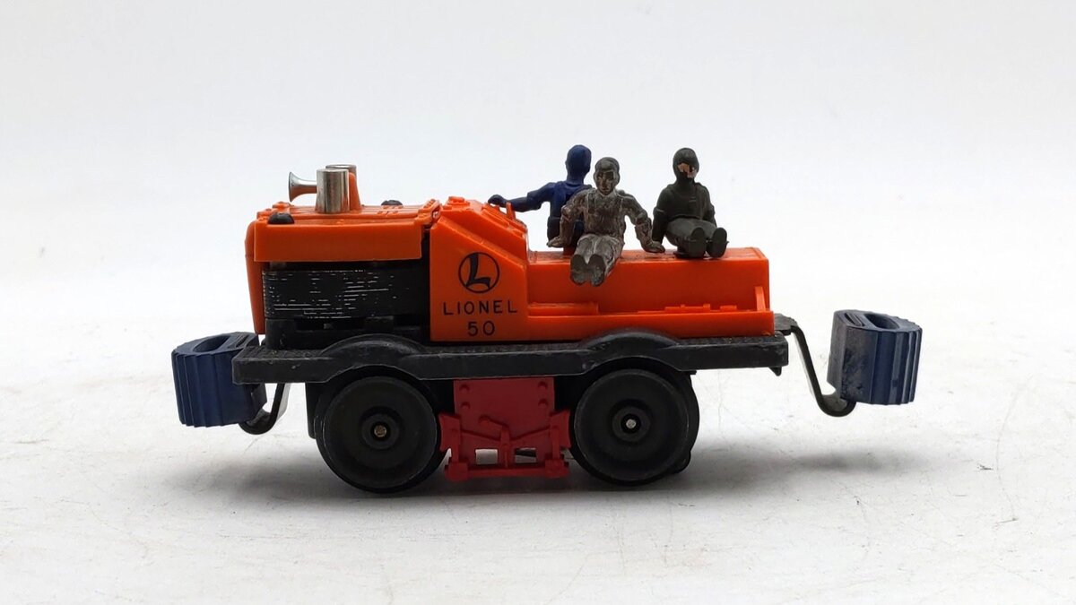 Lionel 50 Vintage O Gauge Postwar Motorized Gang Car w/3 Figures VG