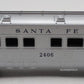 Lionel 2406 Vintage O Santa Fe Observation Passenger Car VG