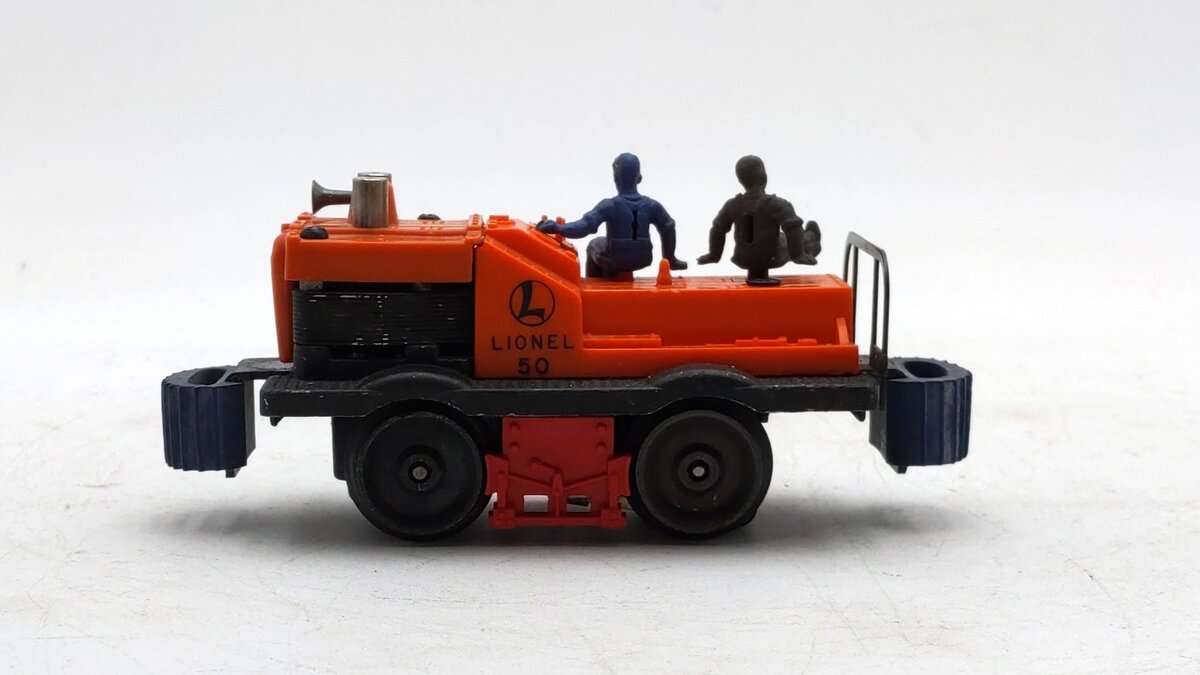 Lionel 50 Vintage O Gauge Postwar Motorized Gang Car w/3 Figures VG