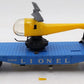 Lionel 3409 Vintage O Helicopter Launching Car VG