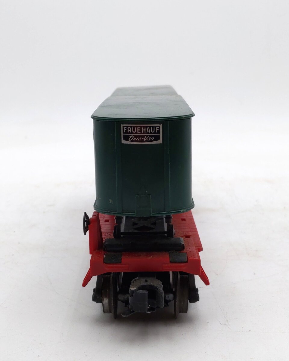 Lionel 3460 Vintage O Lionel Lines Flatcar w/2 Piggyback Trailers VG