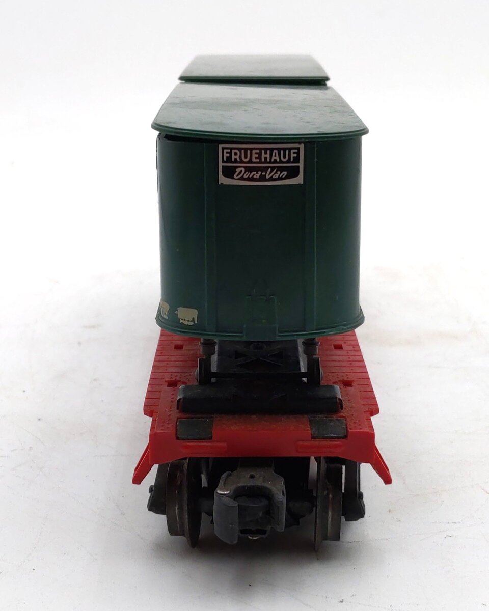 Lionel 3460 Vintage O Lionel Lines Flatcar w/2 Piggyback Trailers VG
