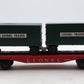 Lionel 3460 Vintage O Lionel Lines Flatcar w/2 Piggyback Trailers VG