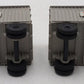Lionel 6430 Vintage O Flatcar with 2 Gray Cooper Jarrett Trailer Vans VG/Box