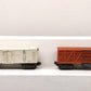 Lionel Vintage O Gauge Postwar Operating Milk Car & Cattle Car: 3472 & 3656 [2] VG