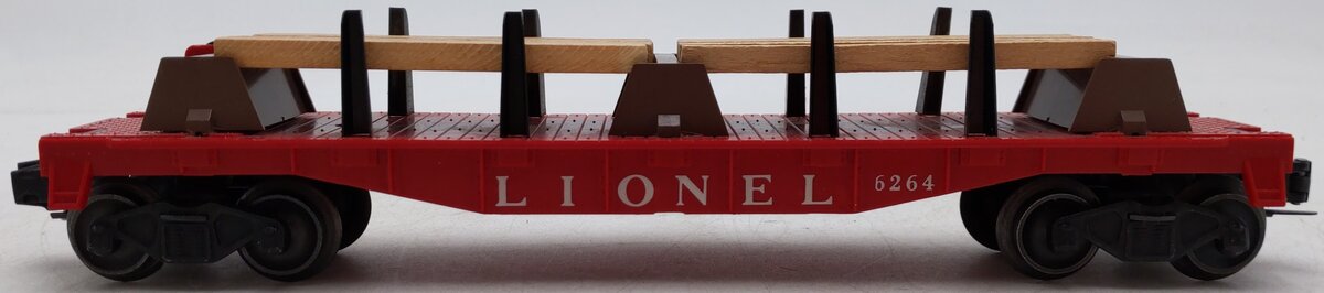 Lionel 264 Vintage O Operating Forklift Platform with 6264 Lumber Car VG