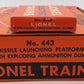 Lionel 443 Vintage O Missile Launching Platform w/Exploding Ammunition Dump EX/Box