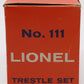 Lionel 111 Vintage O Elevated Trestle Set EX/Box