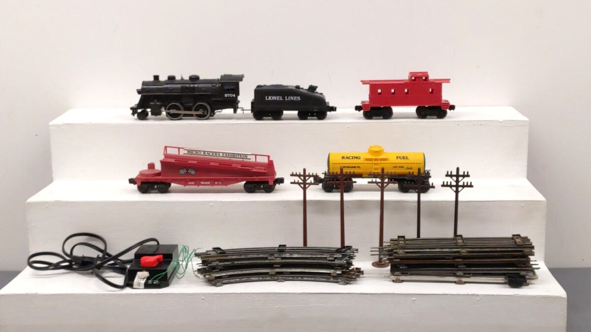 Lionel 6-11771 Micro Racers Express O Gauge Steam Train Set VG/Box