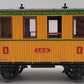 LGB 3006 G Scale Dodge City & Great Western Short Yellow Passenger Car VG/Box
