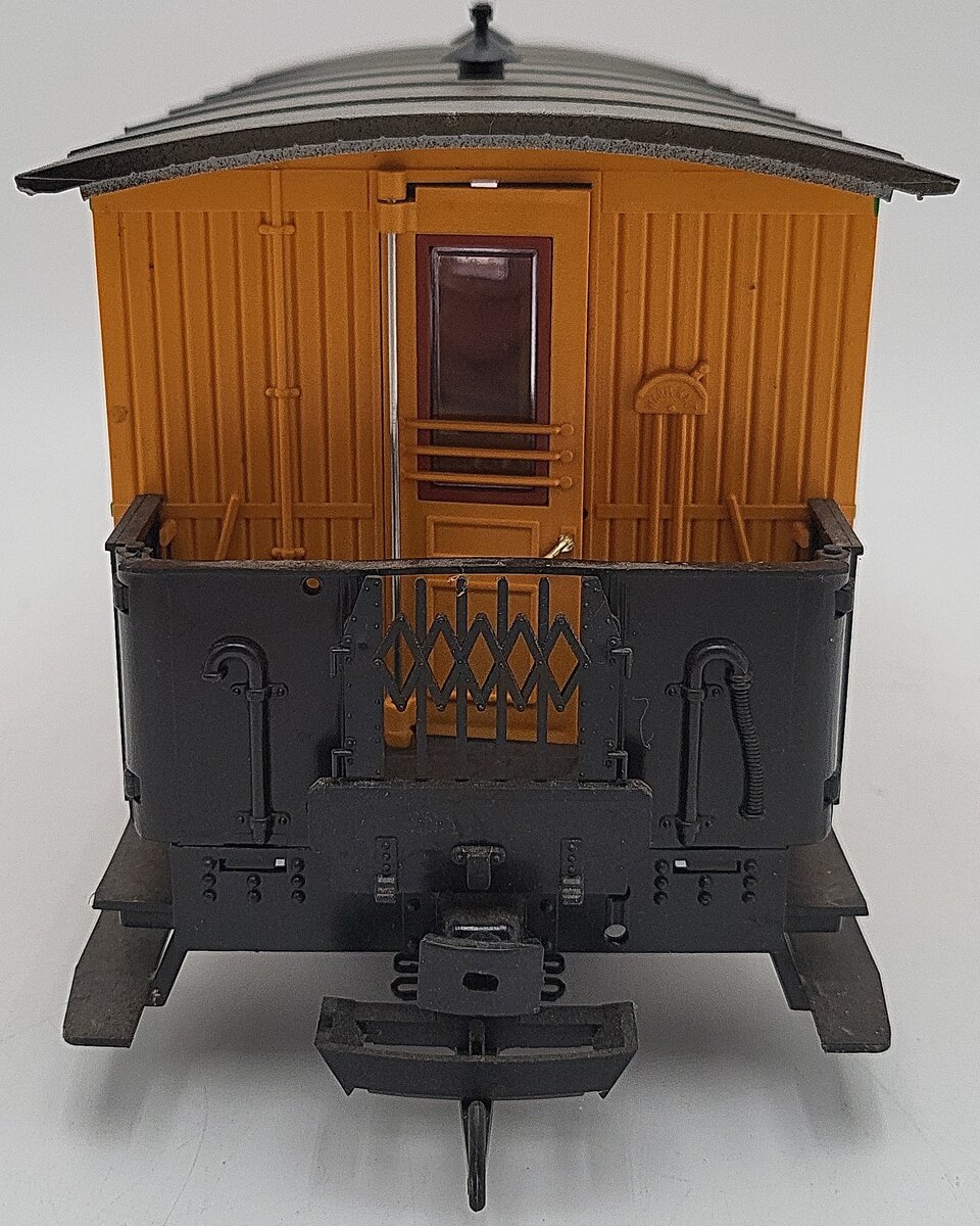LGB 3006 G Scale Dodge City & Great Western Short Yellow Passenger Car VG/Box
