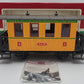 LGB 3006 G Scale Dodge City & Great Western Short Yellow Passenger Car VG/Box