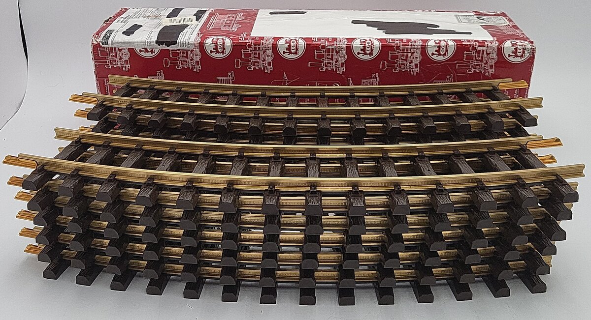 LGB 15000 G Scale Wide Radius Curved Track (Box of 12) EX/Box
