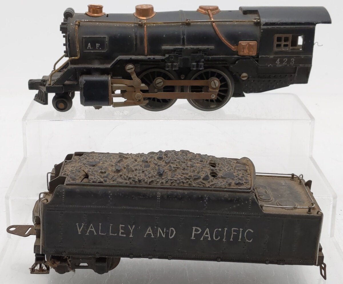 American Flyer 423 Vintage O Custom Prewar 2-4-4 Steam Locomotive & Tender